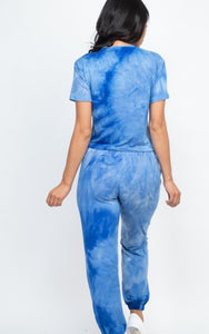 Blue Tie-Dye Jogger