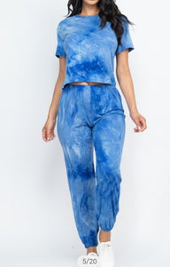 Blue Tie-Dye Jogger